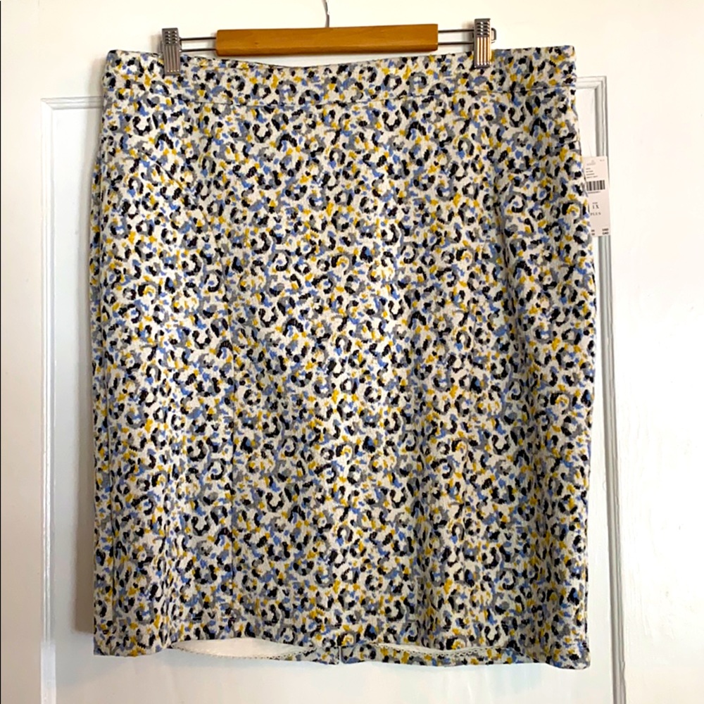 Anthro by Maeve Leopard Print Pencil Skirt